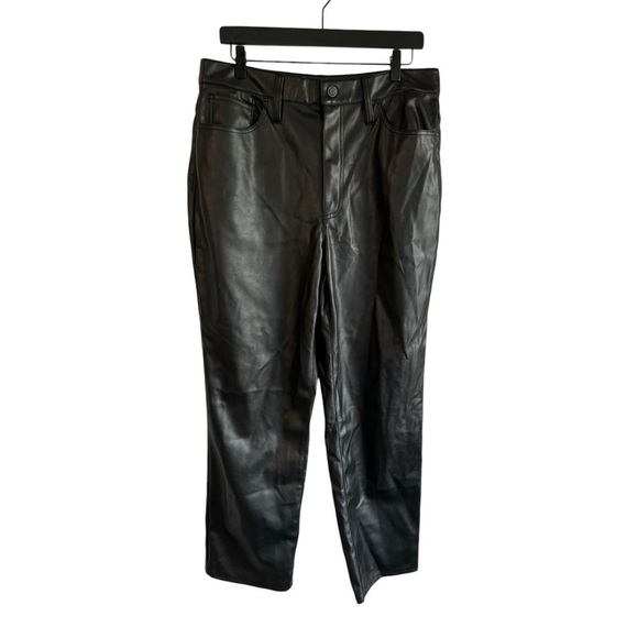 New! Madewell The Perfect Vintage Straight Jean: Faux Leather Edition - Picture 3 of 9